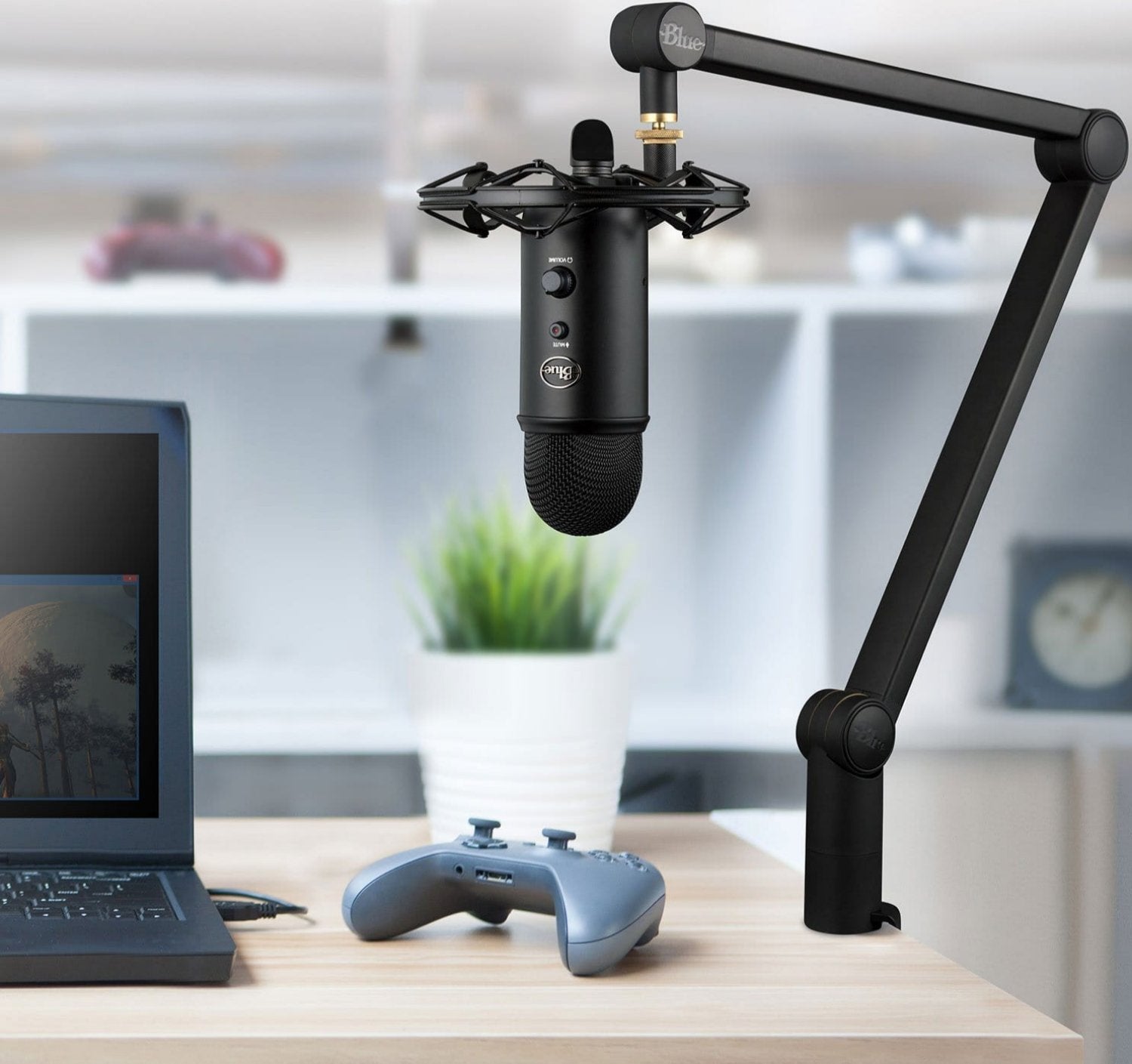 Blue deals Spark Digital USB Mic and compass boom arm