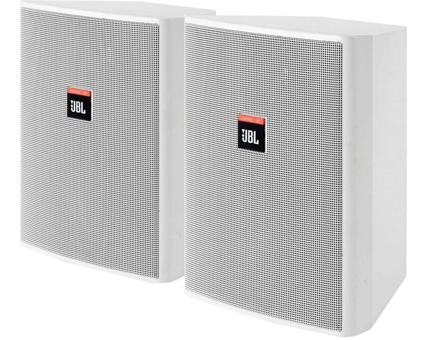 JBL CONTROL-25T-WH Speakers with Built In Xformer Pair - White - Solotech