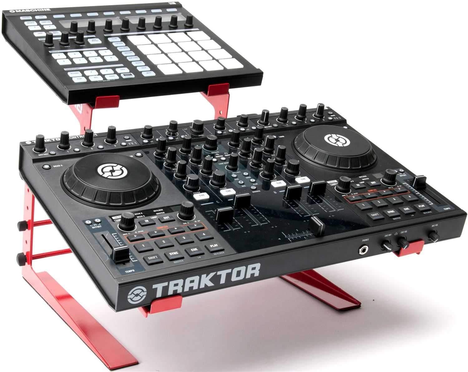 Magma Red Control Stand for Laptop & DJ Controller - Solotech