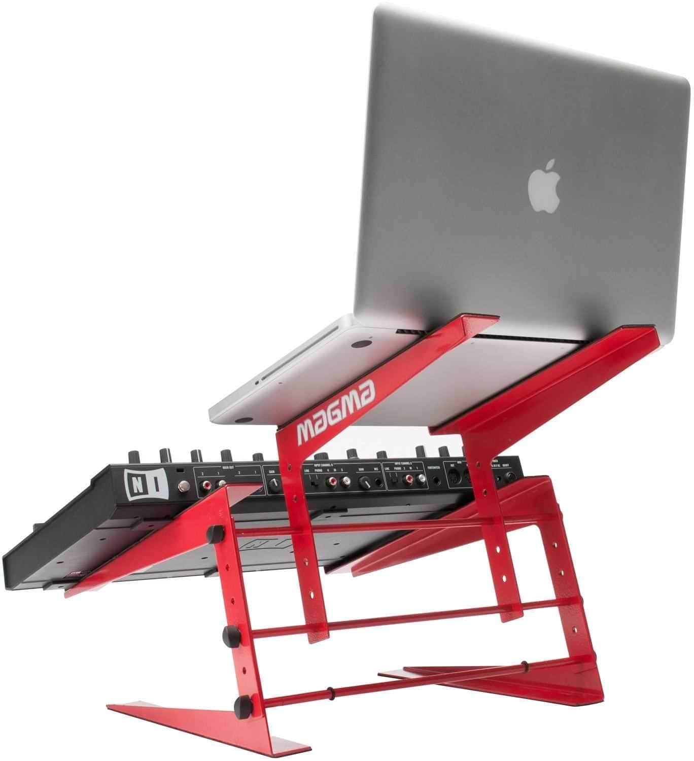 Magma Red Control Stand for Laptop & DJ Controller - Solotech