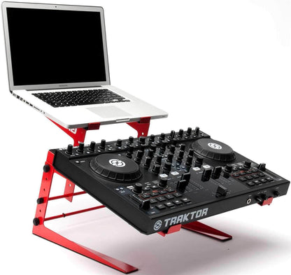 Magma Red Control Stand for Laptop & DJ Controller - Solotech