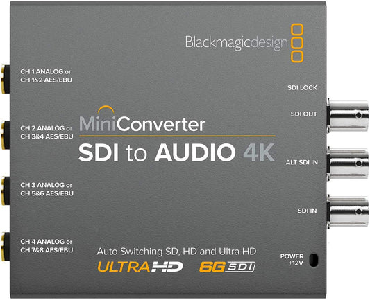 Blackmagic Design Mini Converter SDI to Audio 4K - ProSound and Stage Lighting