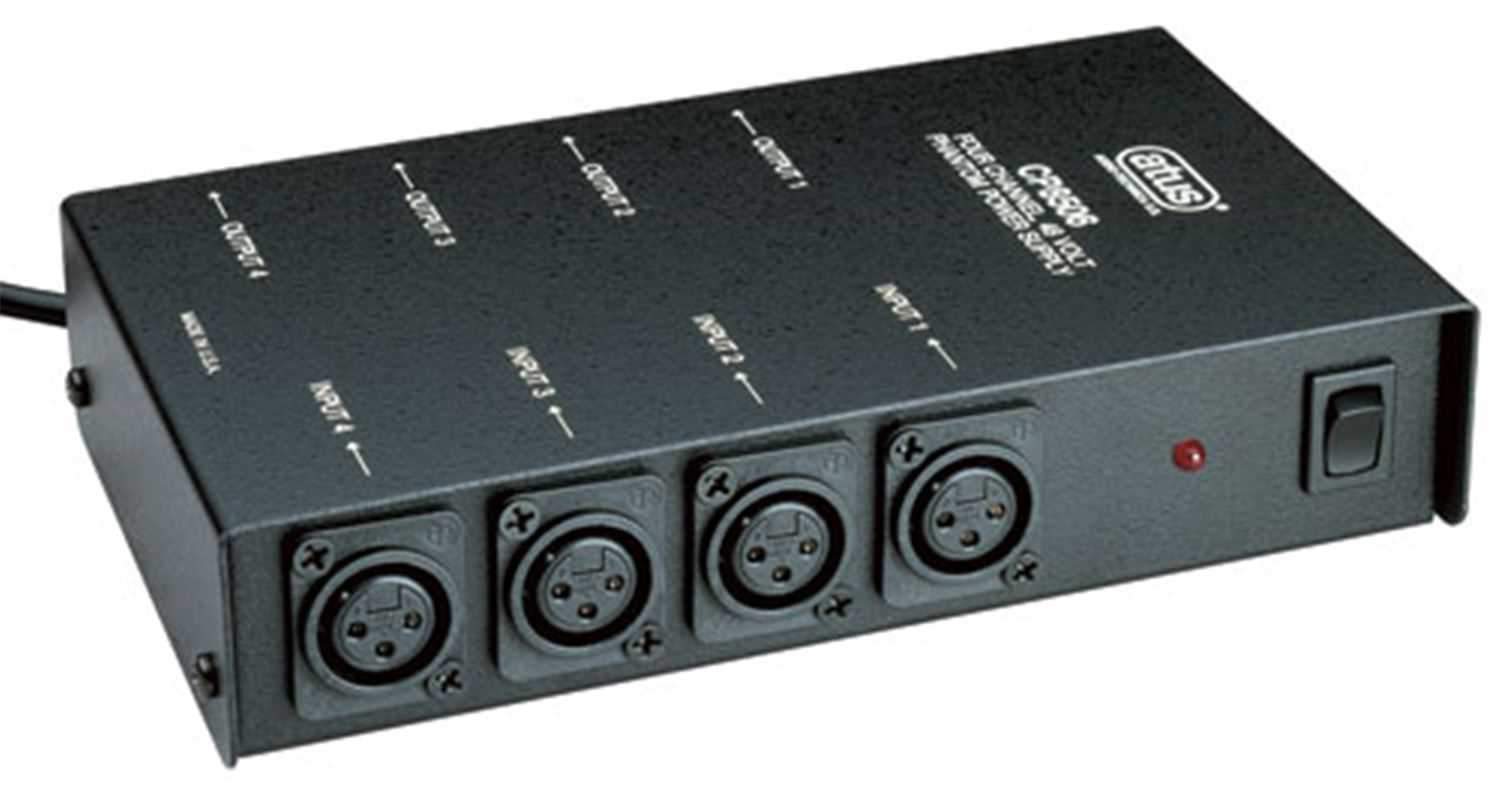 Audio Technica 4 Ch Phantom Power Supply - Solotech