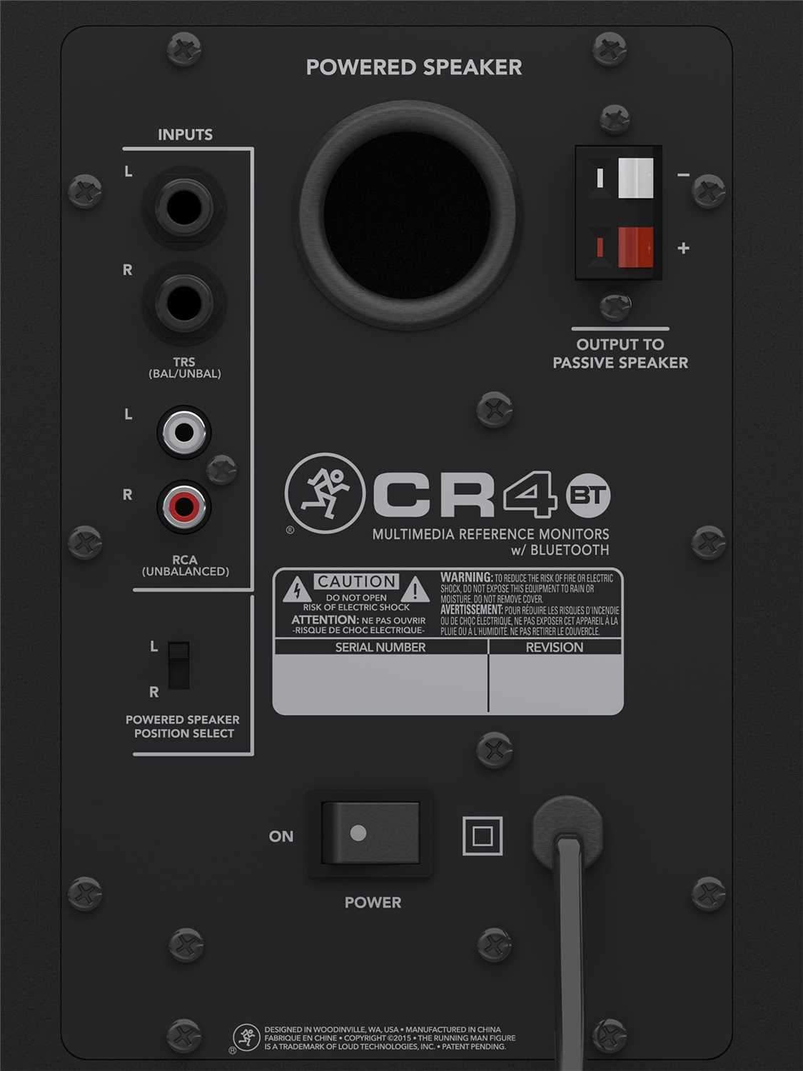 Mackie CR4BT 4-Inch Powered Monitors with Bluetooth - Solotech