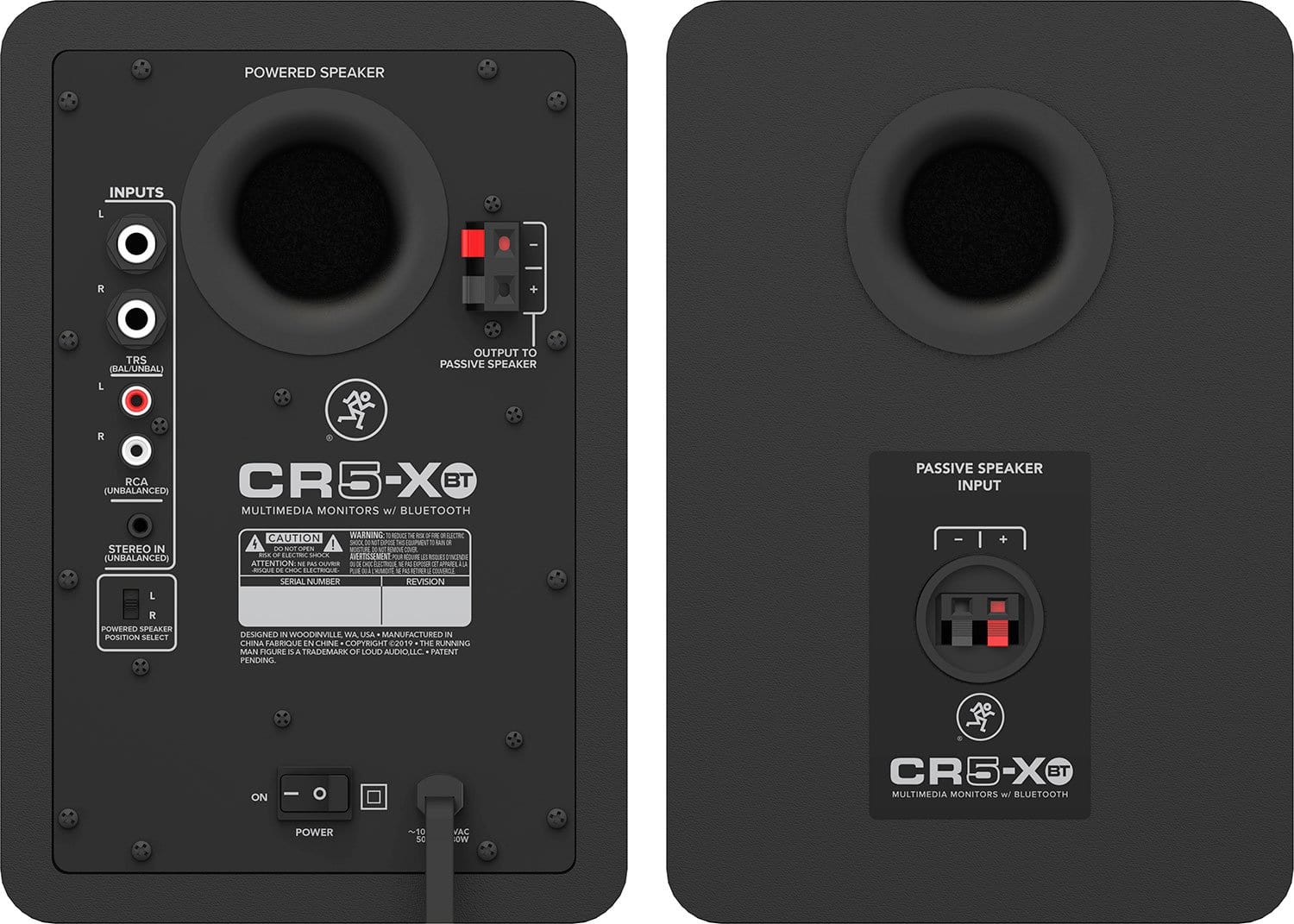 Mackie CR5 XBT 5In Monitors With Bluetooth Pair - PSSL ProSound and Stage Lighting