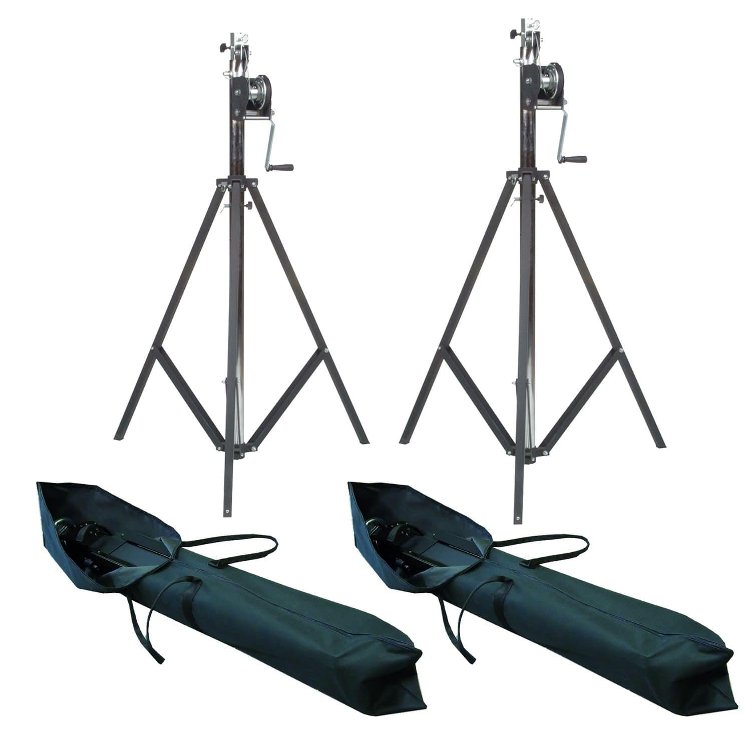 Pair Of ST-132 Stands Plus (2) Road Bags Pack - ProSound and Stage Lighting