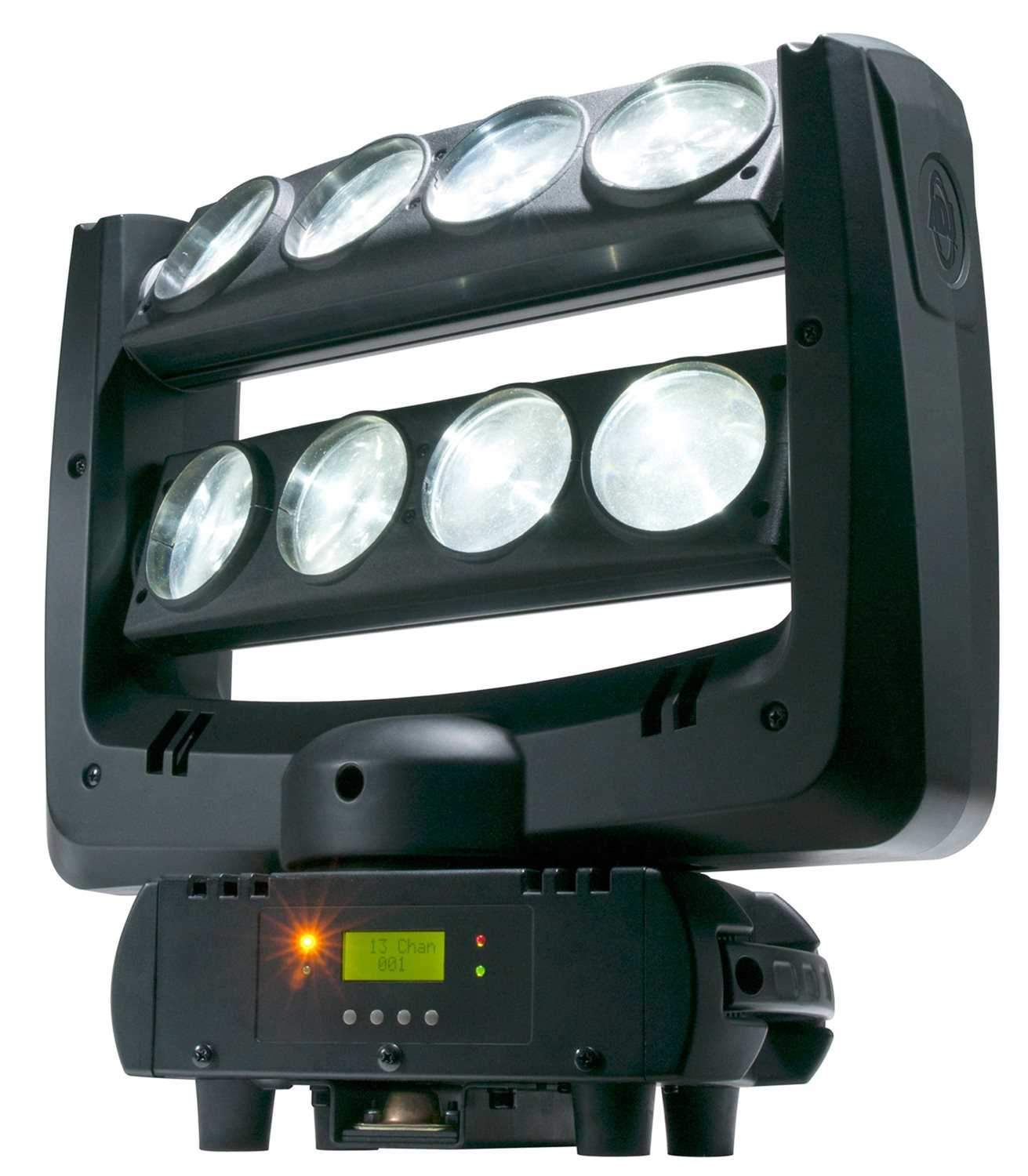 ADJ American DJ Crazy 8x8-Watt White LED Moving Head Light - Solotech