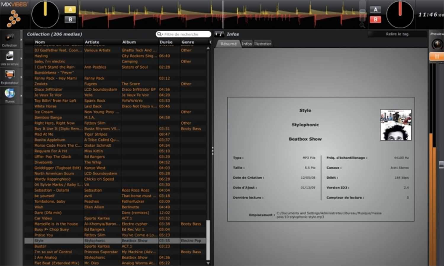 Mixvibes Cross Software with U46MK2 Interface - Solotech