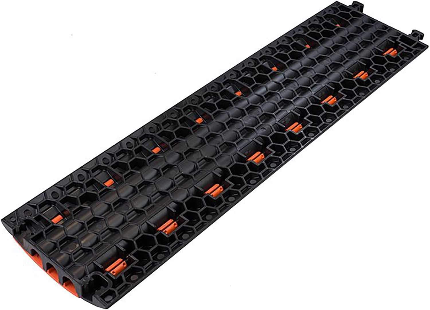 Penn Elcom Cross 3 Black/Orange 3-Channel Cable Protector - Solotech