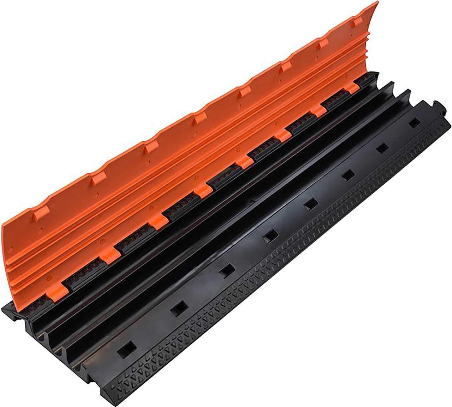 Penn Elcom Cross 3 Black/Orange 3-Channel Cable Protector - Solotech