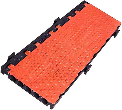 Penn Elcom Cross 5 Black/Orange 5-Channel Cable Protector - Solotech