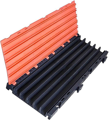 Penn Elcom Cross 5 Black/Orange 5-Channel Cable Protector - Solotech