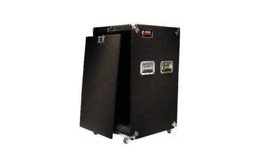 Odyssey 18 Space Amp Rack with Wheels - Solotech