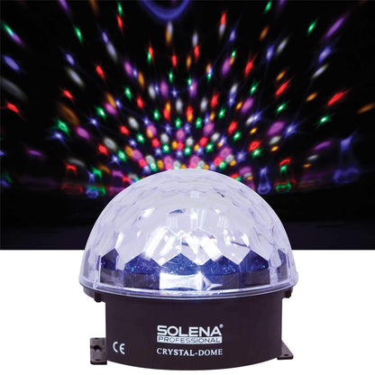 Solena Crystal Dome RGBW LED Effect Light - Solotech