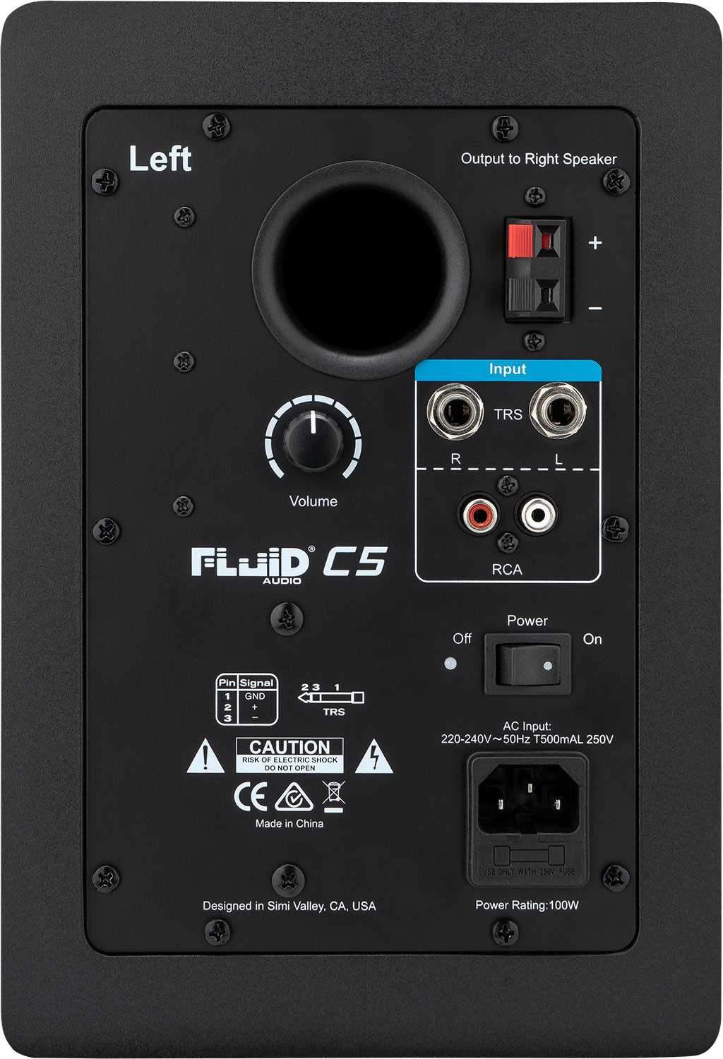 Fluid Audio C5 Pair 5-Inch 2-Way Powered Monitor - ProSound and Stage Lighting