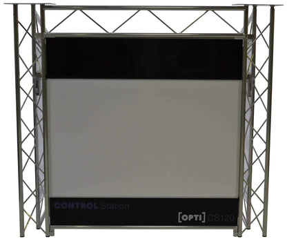 OPTI CS120 Control Station 4-ft Aluminum DJ Booth - Solotech