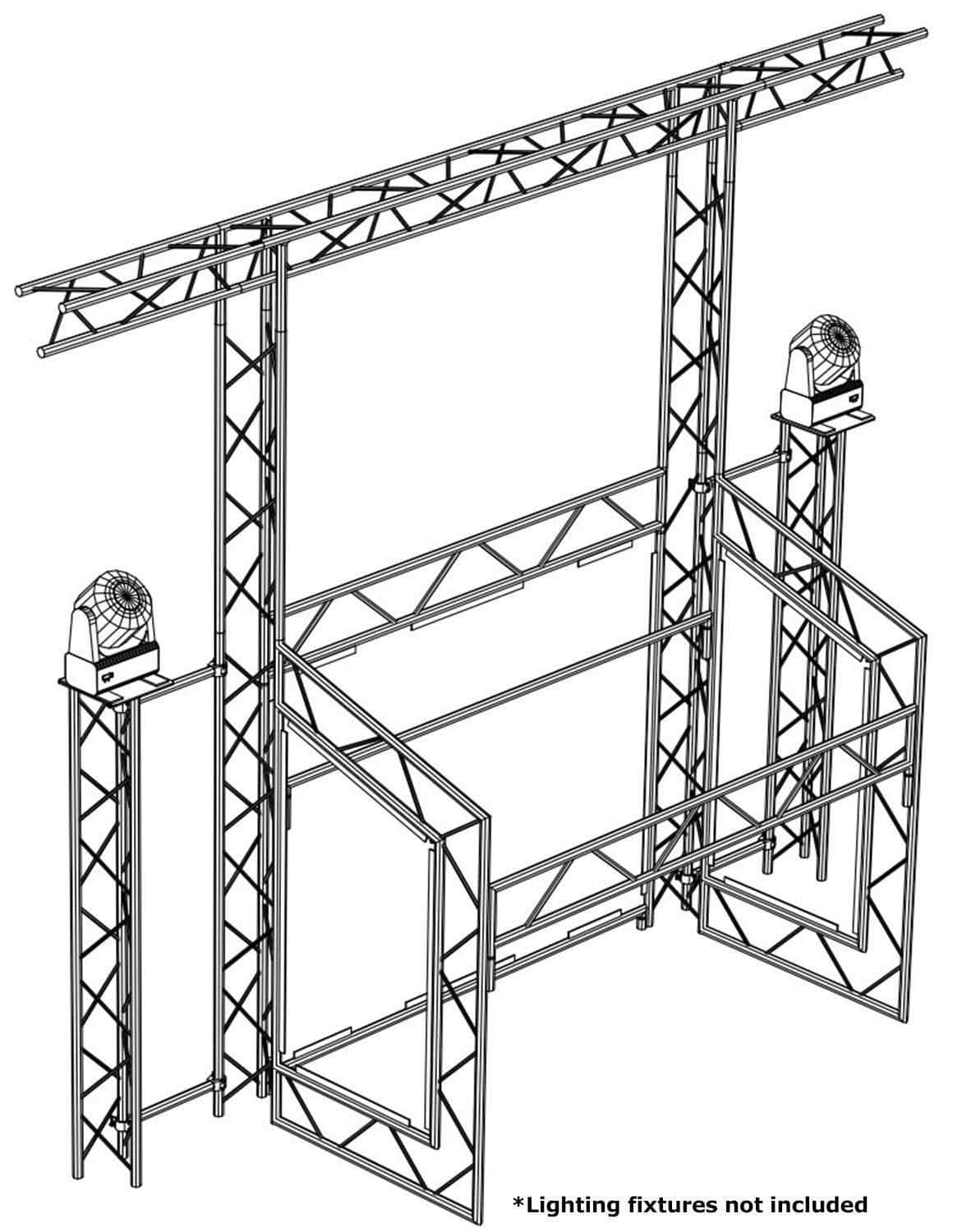 OPTI CS120 Goalpost Expansion w Podium Attachments - Solotech