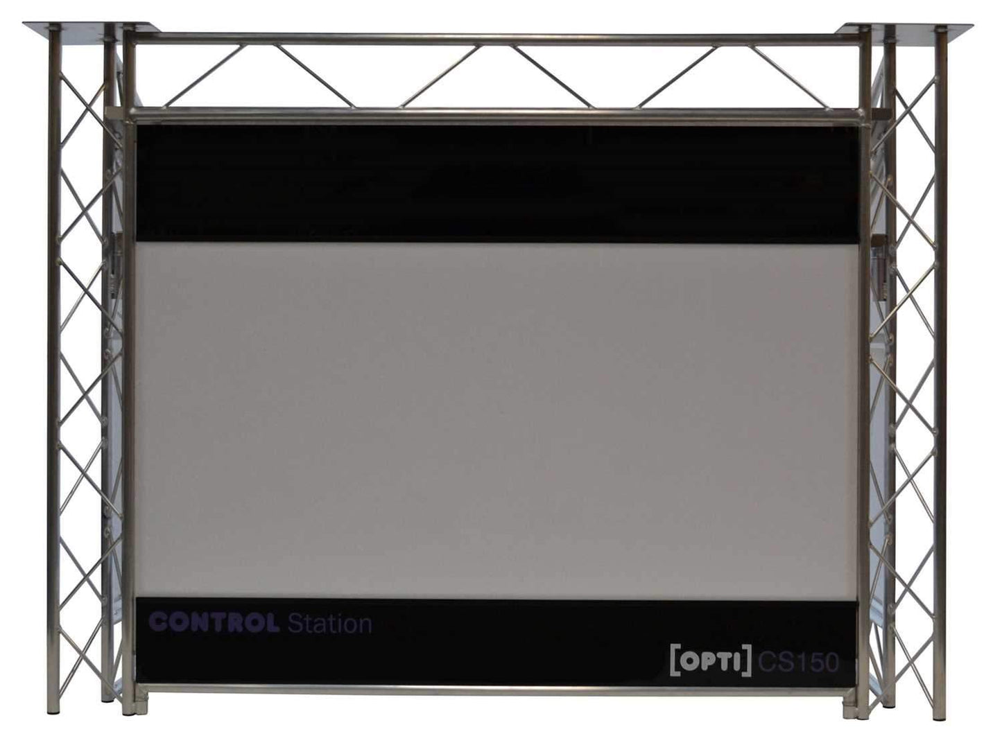 OPTI CS150 Control Station 5-ft Aluminum DJ Booth - Solotech