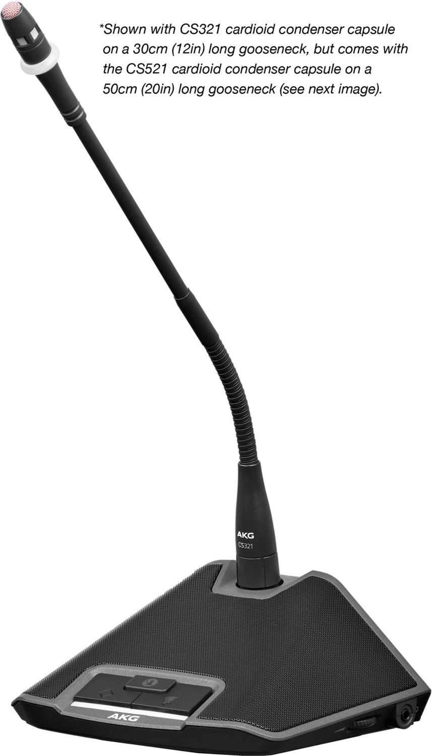 AKG CS3CU50 Chairman Unit w 50CM Gooseneck - ProSound and Stage Lighting