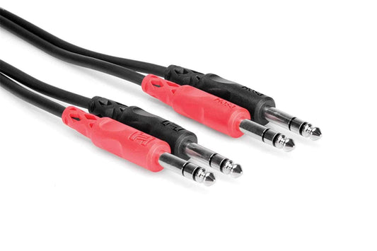 Hosa CSS-204 Interconnect Cable Dual 1/4 TRS 4M - ProSound and Stage Lighting