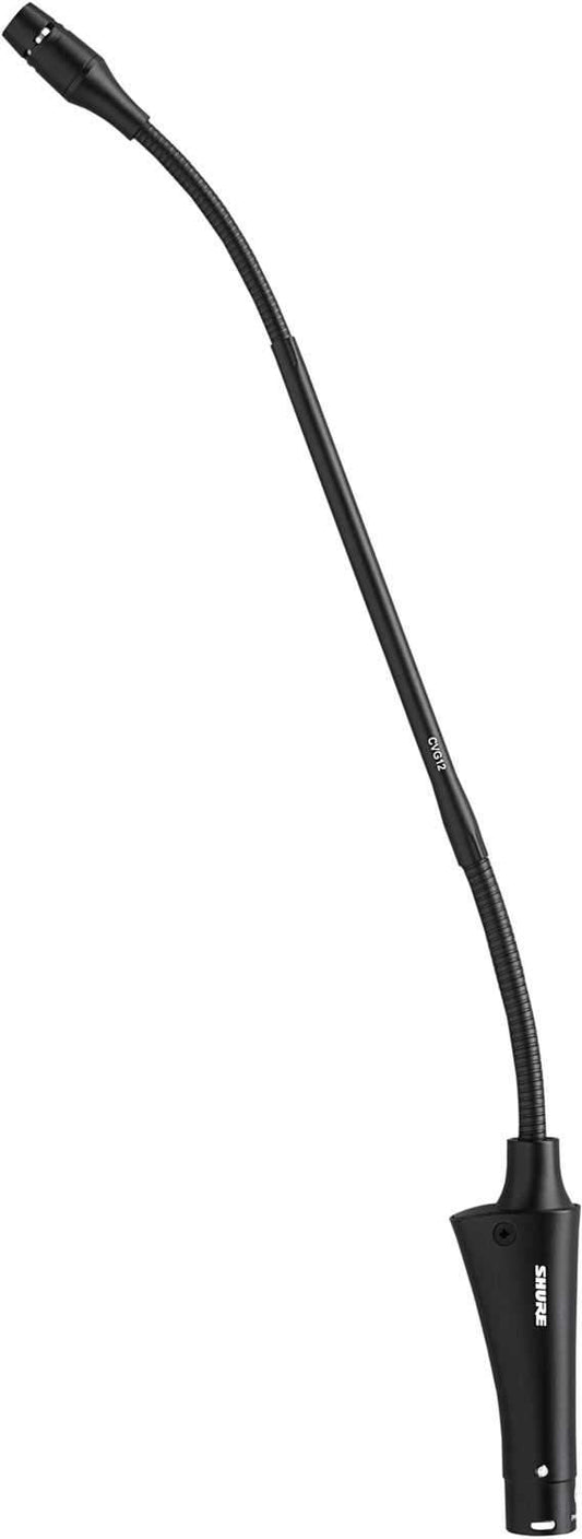 Shure CVG12-B/C 12In Dual-Section Gooseneck Mic - ProSound and Stage Lighting