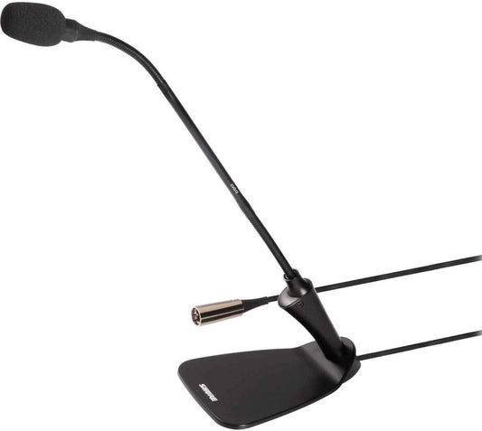 Shure CVG12D-B/C 12-Inch Gooseneck Mic Black with Base - ProSound and Stage Lighting