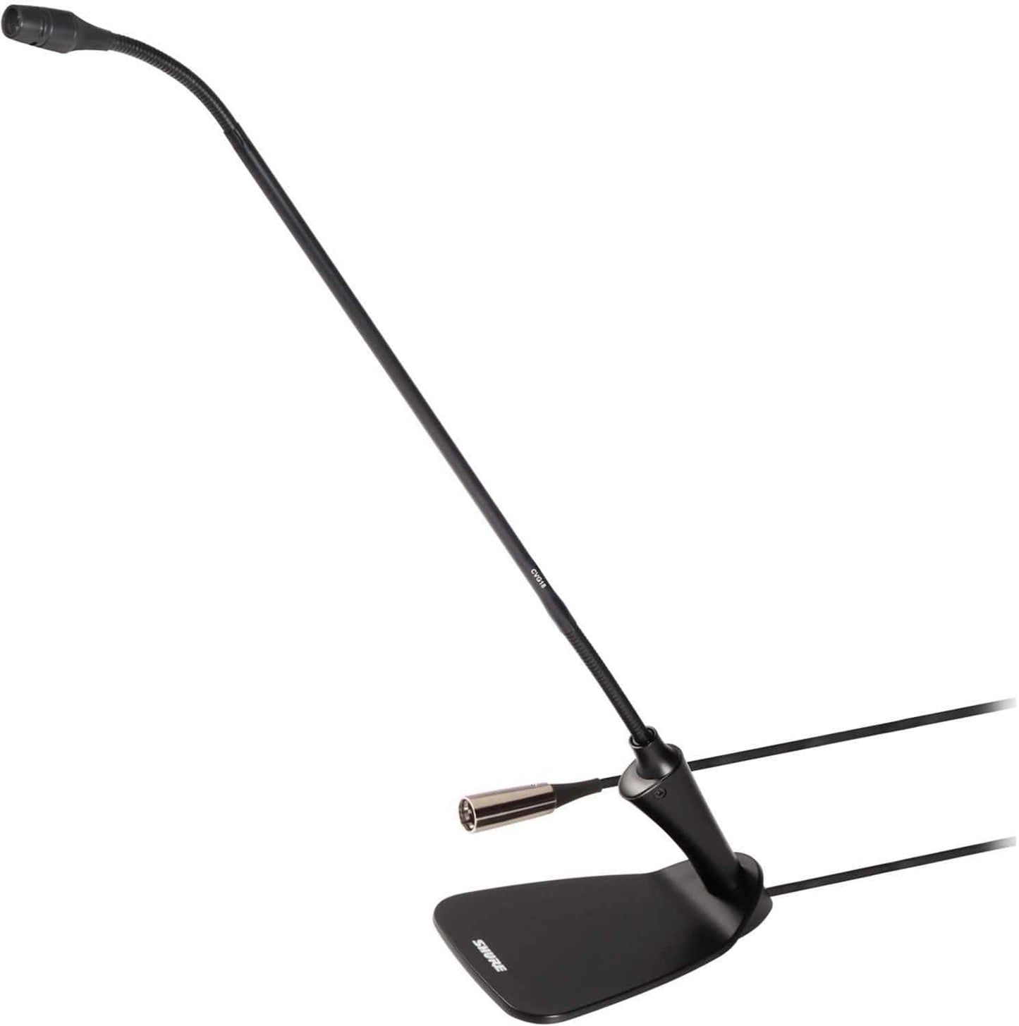 Shure CVG18D-B/C 18-Inch Gooseneck Mic Black with Base - ProSound and Stage Lighting