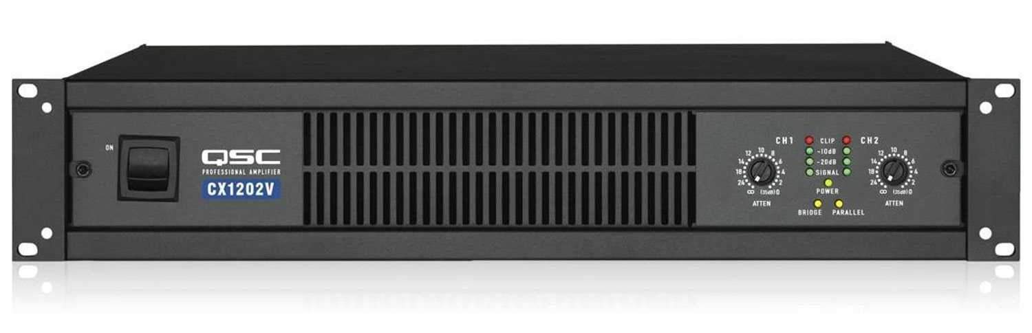 QSC CX-1202V 2 Channel 70V 700 Watt Amplifier - Solotech