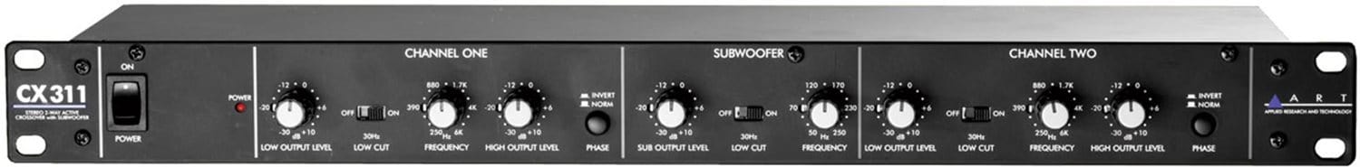 ART CX311 2 Way Stereo Crossover with Sub Out - ProSound and Stage Lighting