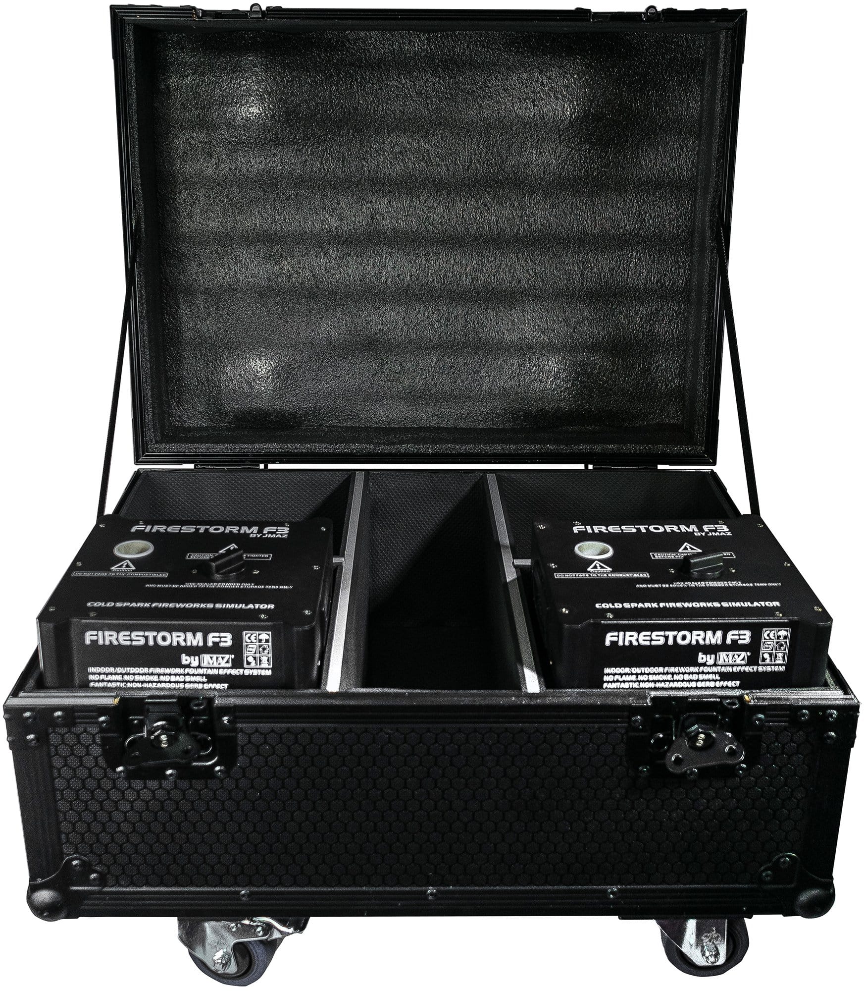 JMAZ Firestorm F3 (Black) Cold Spark 2 Pack w/ Case - Solotech