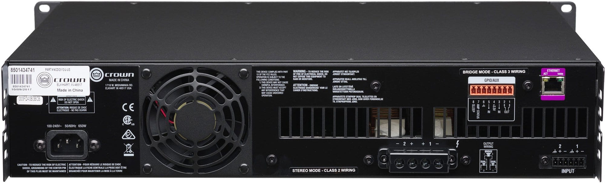 Crown CDi2x1200 2x1200W Power Amplifier - ProSound and Stage Lighting