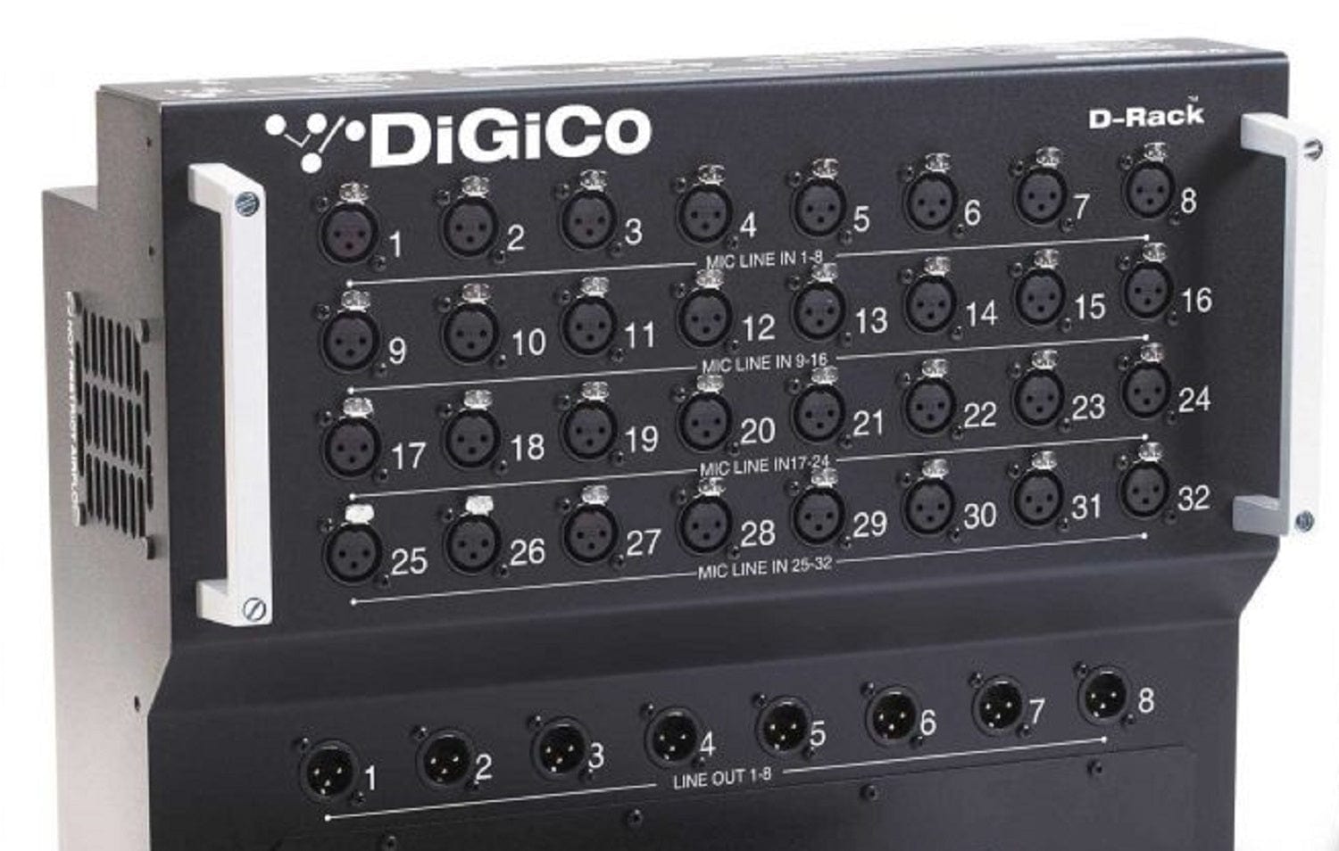 DiGiCo X-D-RACK-2 SD-Series 32-Channel Input Expansion Box with Cat6 ...