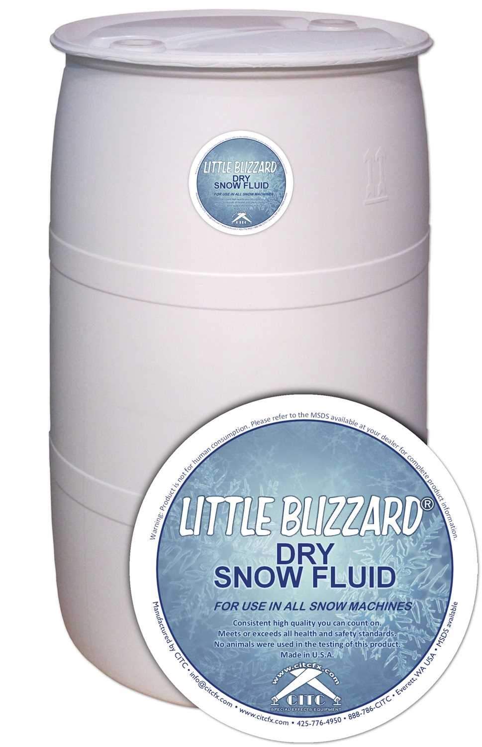 CITC Little Blizzard Dry 50 Snow Fluid 55 Gal Dr - Solotech