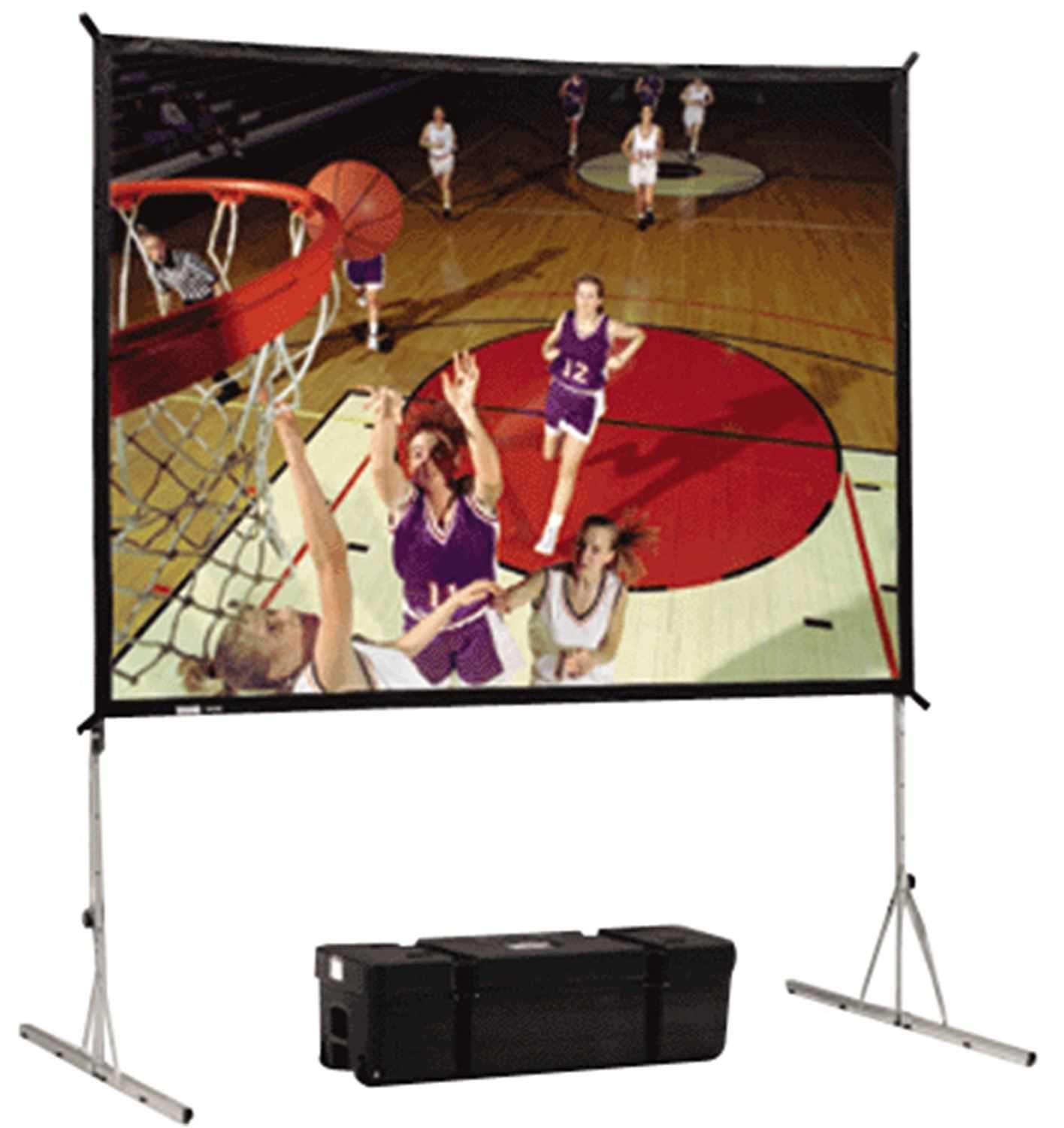 DaLite 41496 Fast Fold Deluxe Rear Projection Screen - Solotech