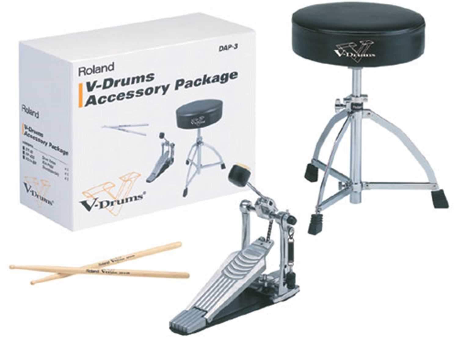 Roland DAP3 V-Series Electronic Drum Accs Kit - Solotech