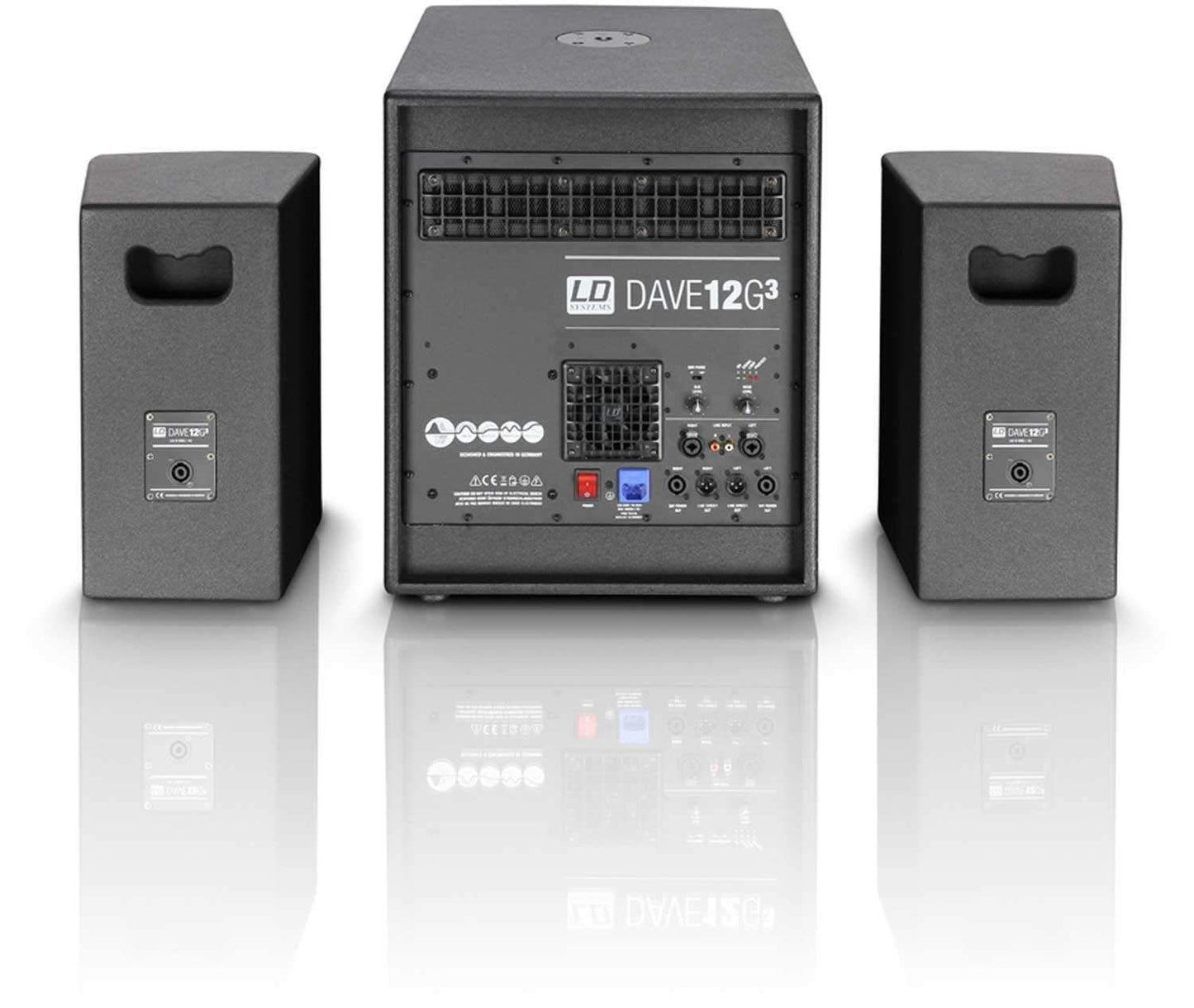 LD Systems DAVE12G3 Powered 2.1 PA System - Solotech