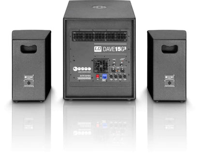 LD Systems DAVE15G3 Powered 2.1 PA System - Solotech