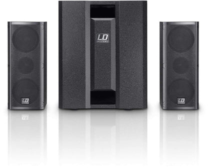 LD Systems DAVE8 ROADIE Powered 2.1 PA System - Solotech