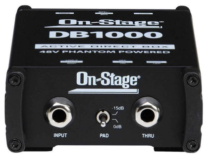 On-Stage DB1000 Active Direct Box - ProSound and Stage Lighting