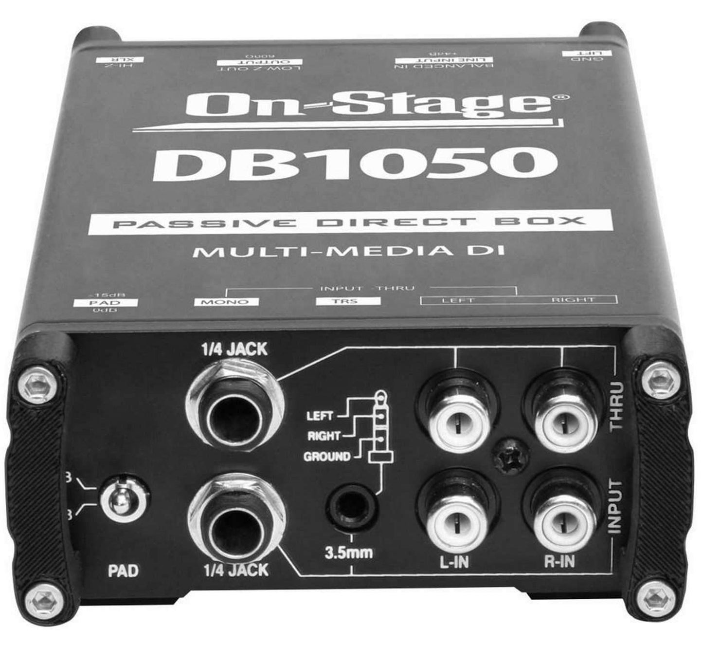 On-Stage DB1050 Passive Multi-Media Direct Box - ProSound and Stage Lighting