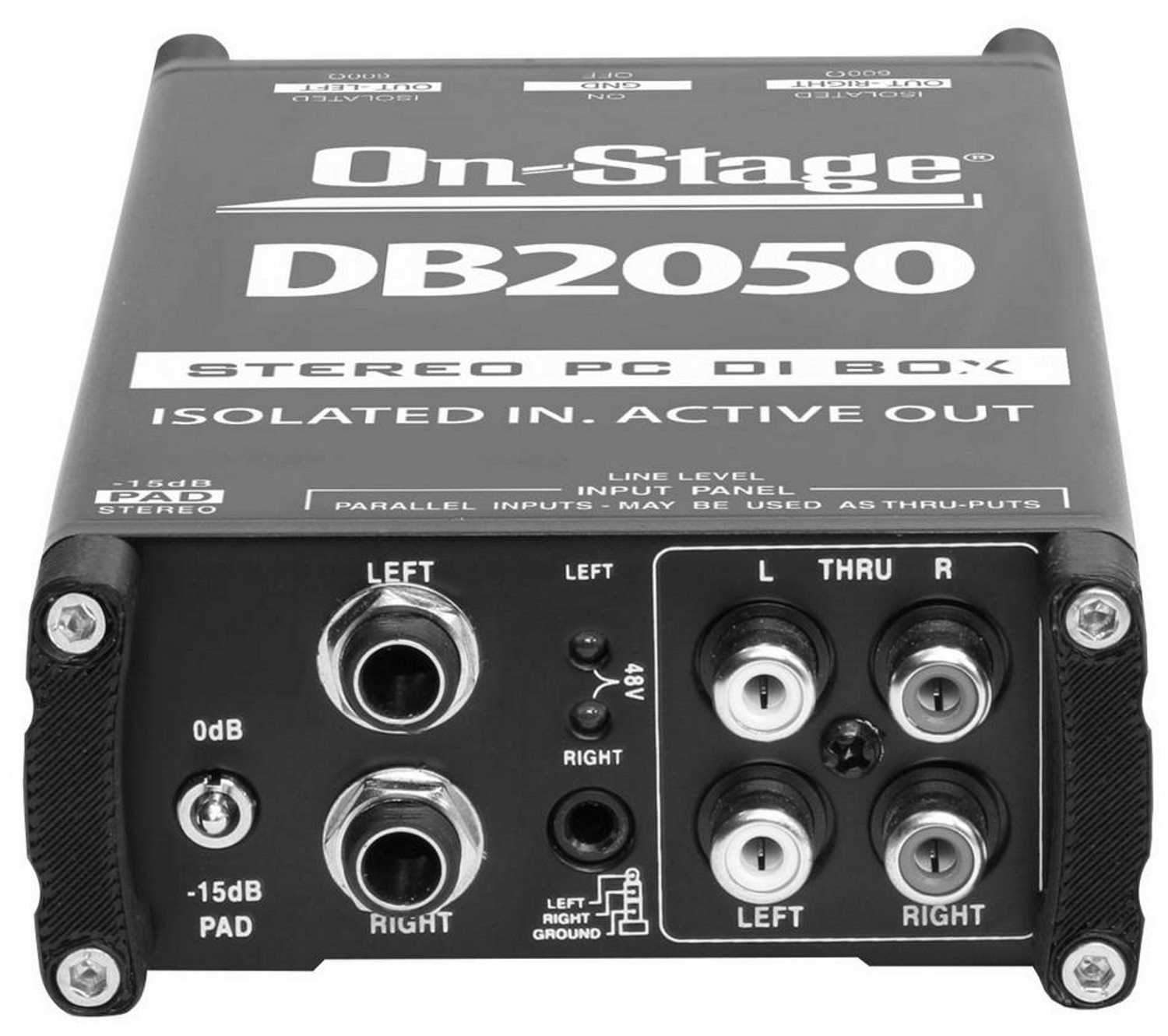 On-Stage DB2050 Active Multi-Media Direct Box - ProSound and Stage Lighting