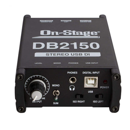 On-Stage DB2150 Stereo USB DI Box - ProSound and Stage Lighting