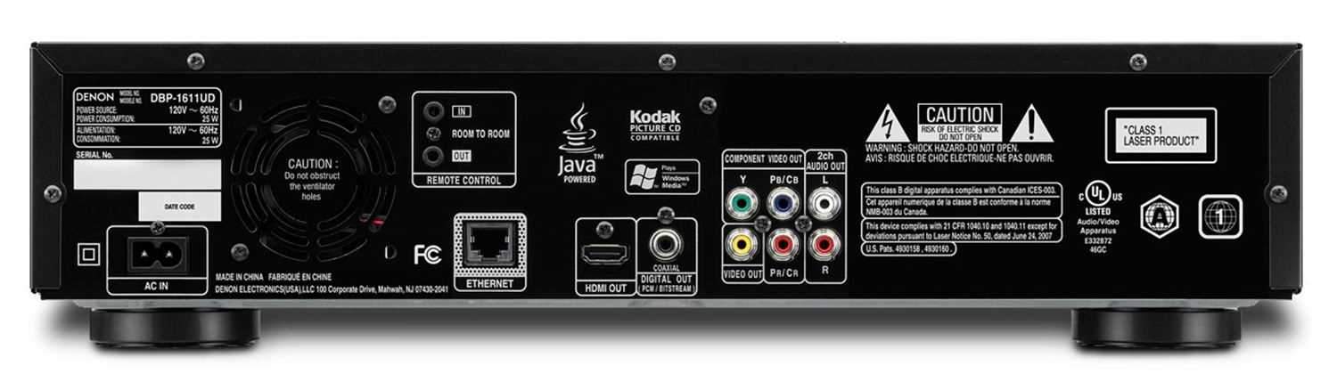 Denon DJ DBP1611UDP Pro Blu-ray Dvd Audio Video Playr