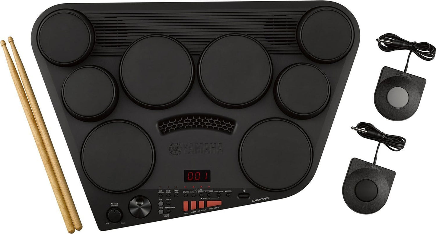 Yamaha DD75 8-Pad Portable Digital Drumset - Solotech