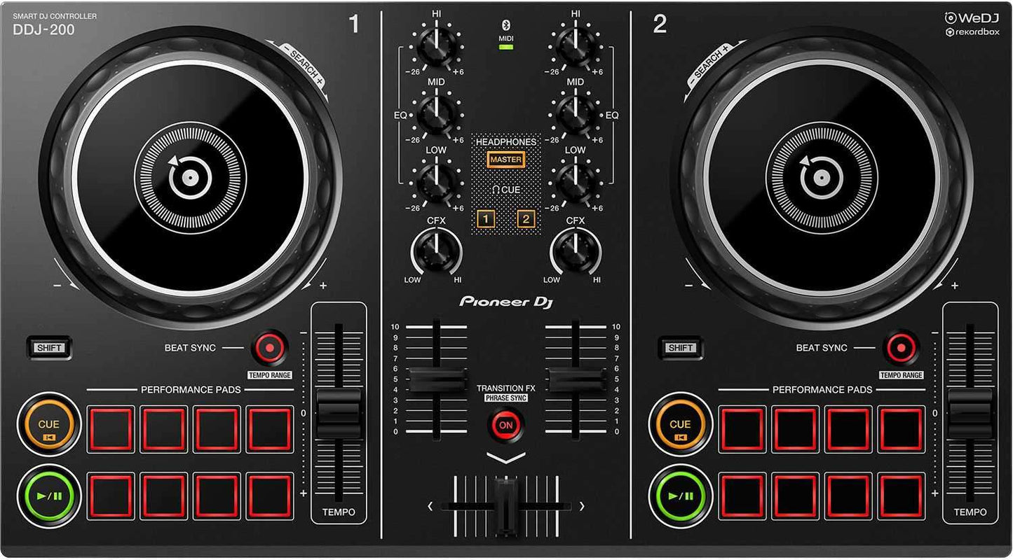 Pioneer DDJ-200 2-Channel Smart DJ Controller - ProSound and Stage Lighting