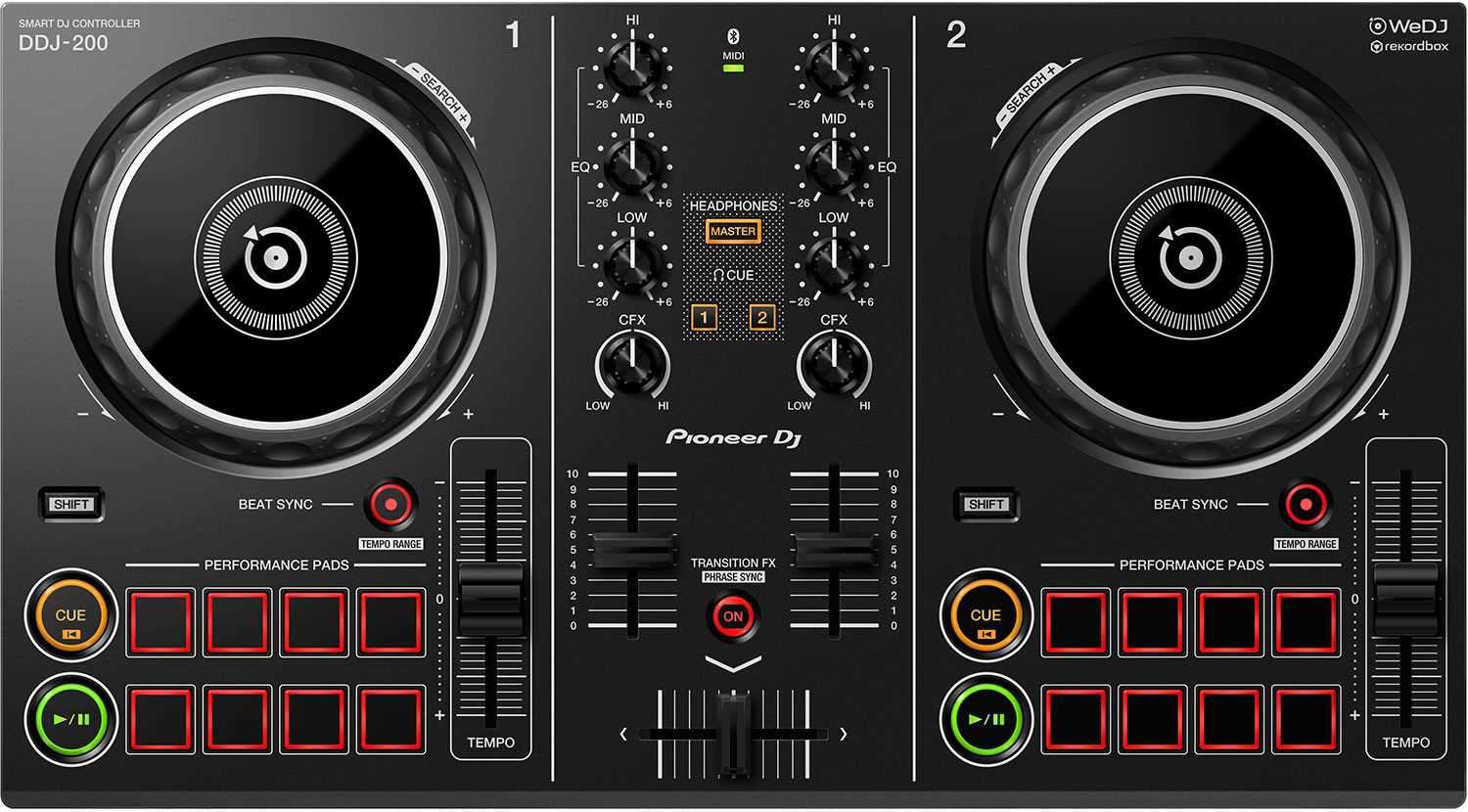 Pioneer DDJ-200 2-Channel Smart DJ Controller - ProSound and Stage Lighting