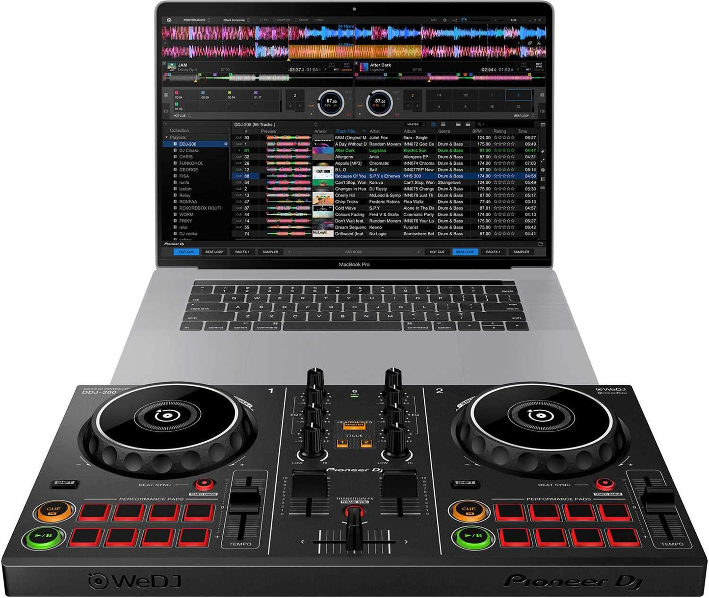 Pioneer DDJ-200 2-Channel Smart DJ Controller - ProSound and Stage Lighting