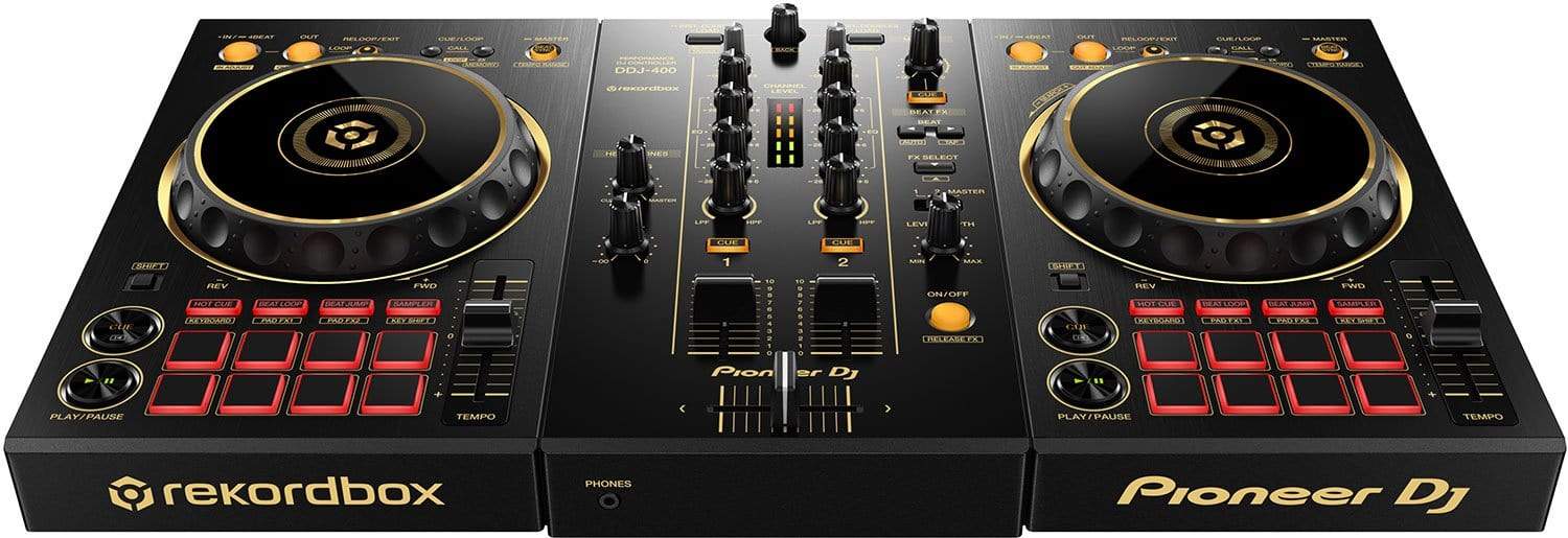 Pioneer DJ DDJ-400-N 2-Channel DJ Controller for rekordbox In Gold