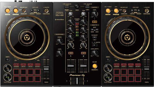 Pioneer DDJ-400-N 2-Channel DJ Controller for rekordbox In Gold - PSSL ProSound and Stage Lighting