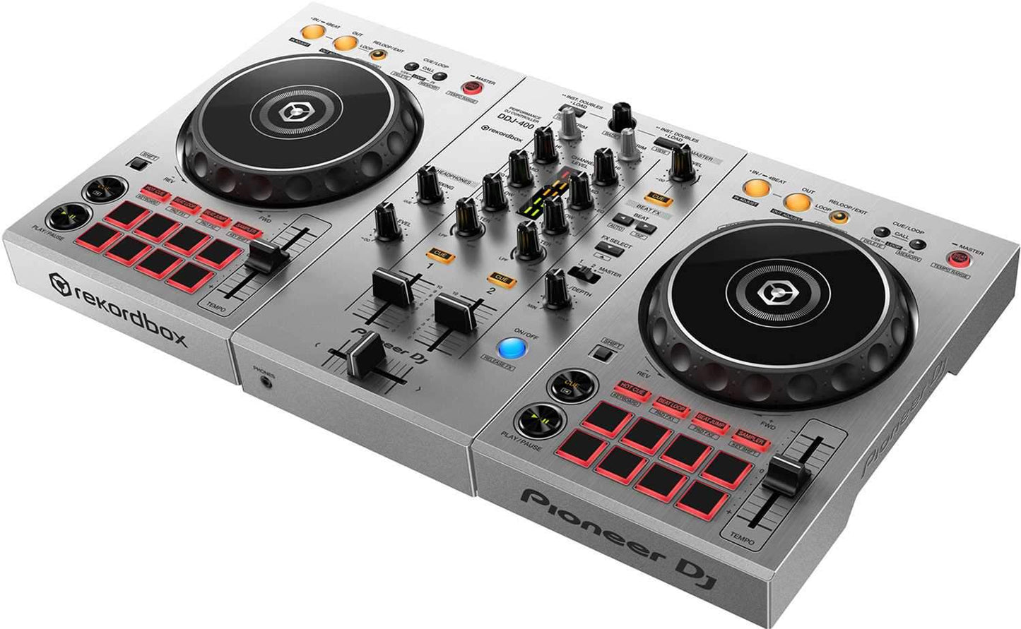 Pioneer DDJ-400 Limited Edition Silver DJ Controller for rekordbox - ProSound and Stage Lighting